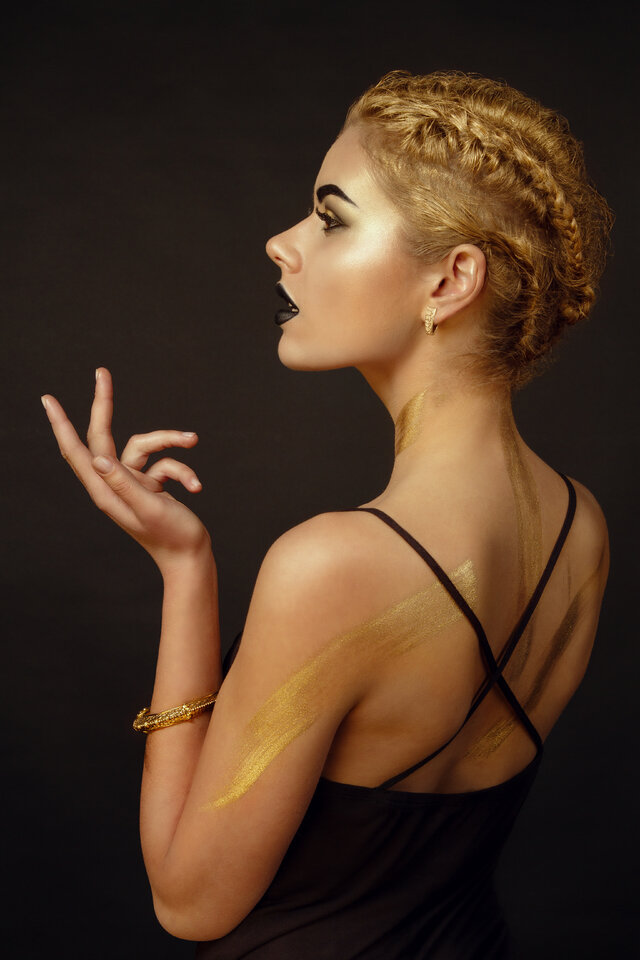Конкурс Golden Black, фотограф Постникова, визаж Штепа, модель Юлия
