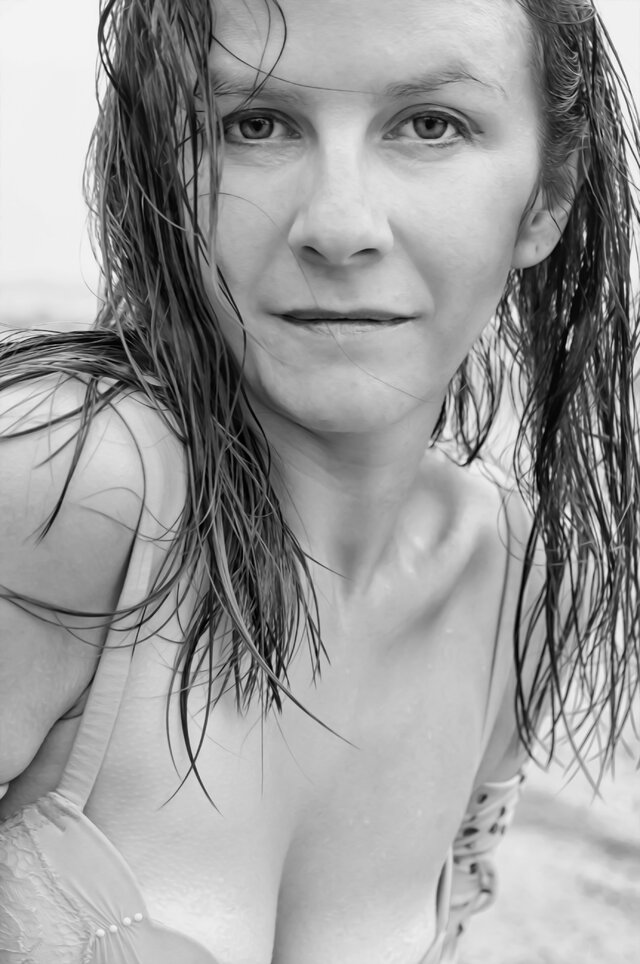 Face, White, Lip, Black, Beauty, Eyebrow, Black-and-white
