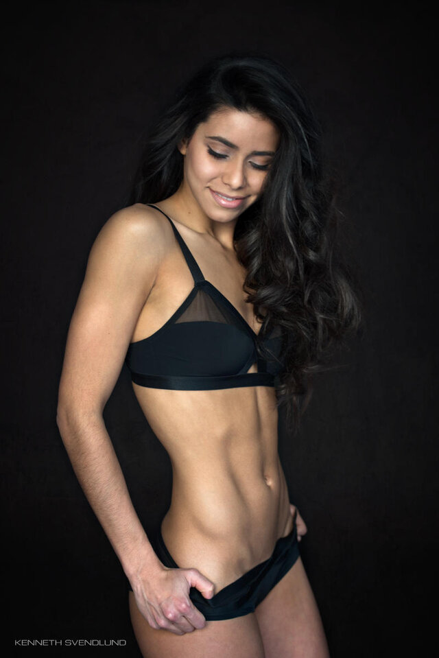 Beauty, Lingerie, Latina, Black, Hair, Abdominals