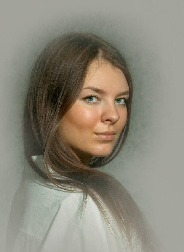 портрет, под пастель