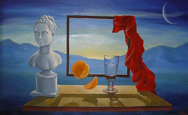 "Луиза у окна" (х/м 50х80 см, 2005)