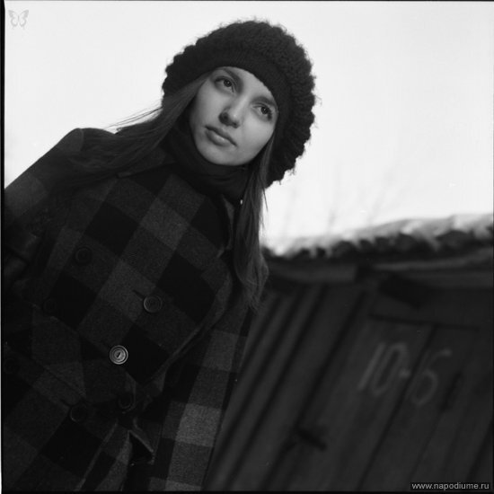 портрет,  Katherine Levshova,  зима,  Test Shoot