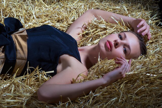 девушка, солома, Straw, Portrait, Girl, Portraitgirl, Chrisbegemas
