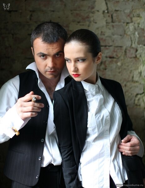 "Gangsters" Фотограф - Вячеслав Гербер Визажист - Алена Колос Модели : Перчеклий Филипп Перчеклий Мария