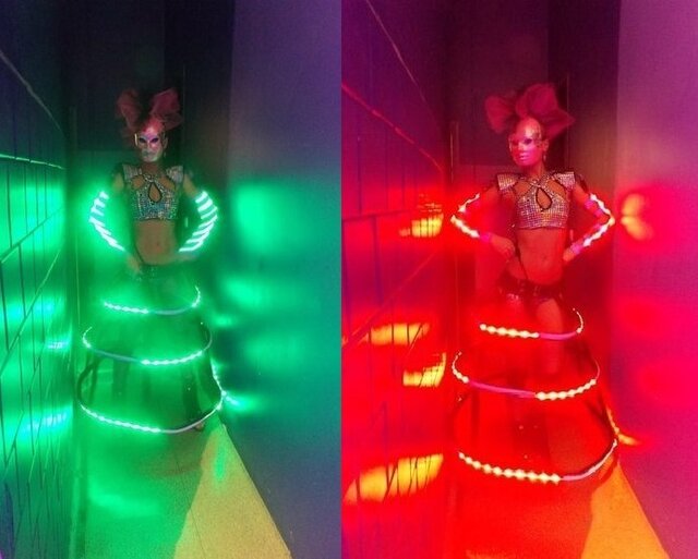 LED Show "BioKukly" - LED, Freak, topless , Pj