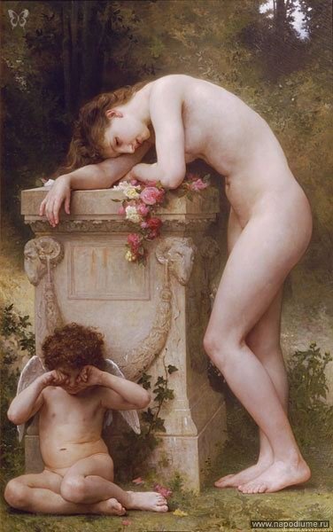 William Bouguereau,  DOULEUR DAMOUR
