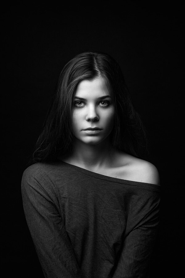 портрет, низкий ключ, Low Key