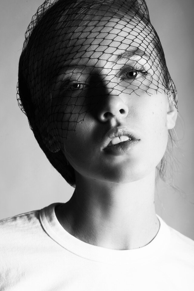 Face, White, Black, Lip, Eyebrow, Black-and-white, Monochrome