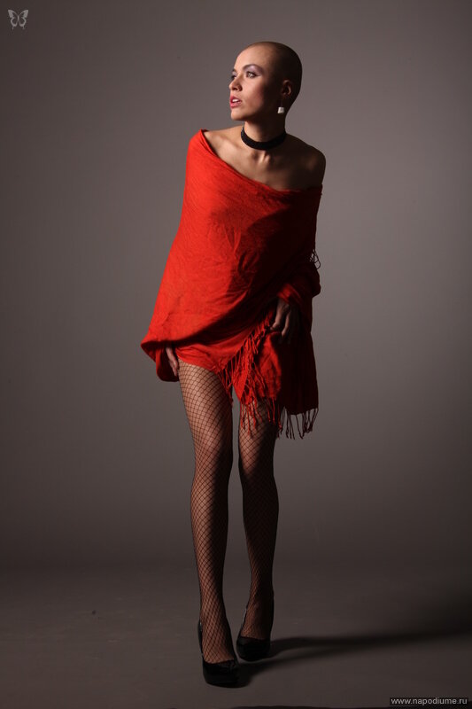 Lady in red