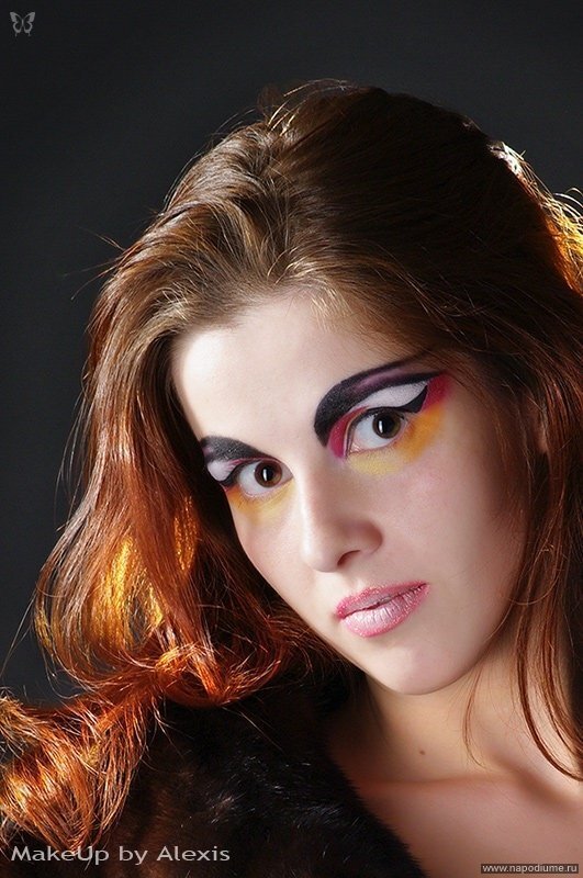 портрет,  визаж,  бабочка,  макияж,  фотограф Складчиков Алексей,  Alexis Studio.com