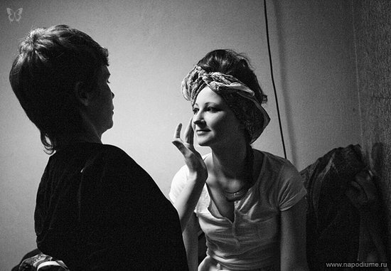 Back stage