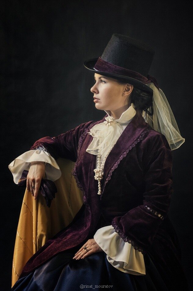 Vintage, 18thcentury, Image, 19thcentury, Costume, Victorian, England, Lady, Tophat, History, Jabot, Hat, Classicstyle, Portrait, Art, Storycostume, винтаж, образ, 18век, 19век, костюм, викторианскаяанглия, леди, история, жабо, шляпа, классическийпортрет