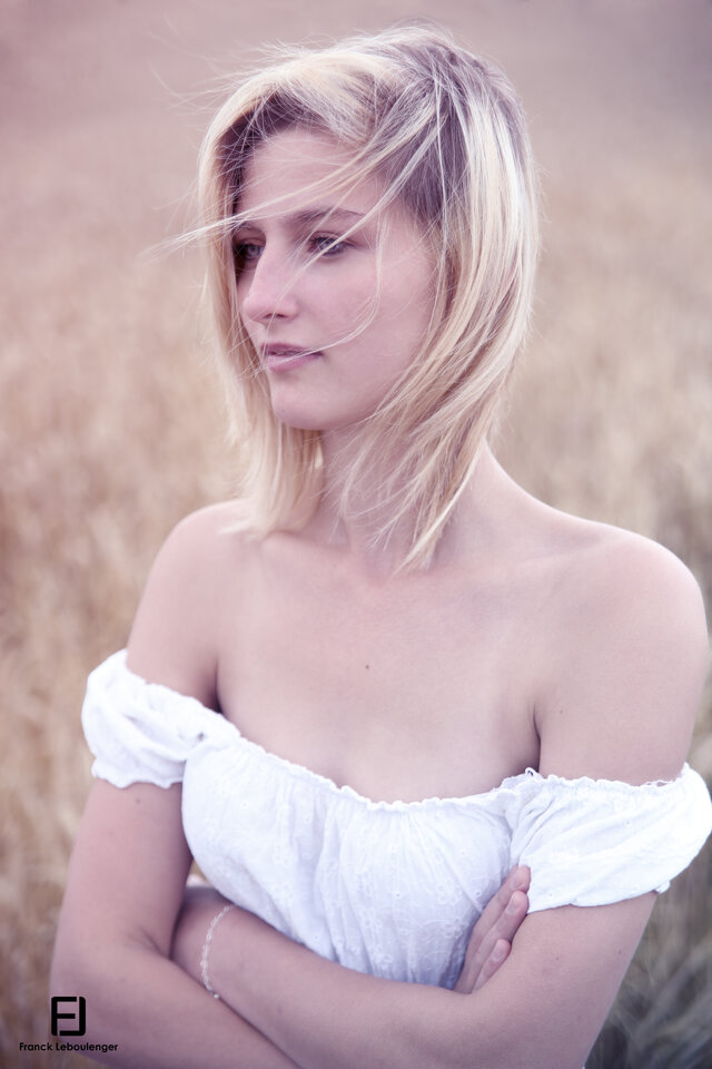 Portrait, портрет, Model, модель, Campagne, Blé, кампания, пшеница, France, франция