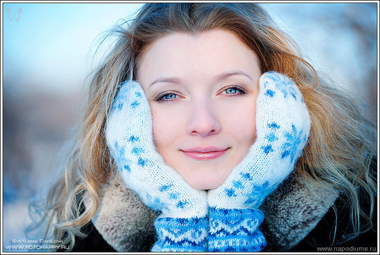 Fashion,  девушка,  красота,  зима,  блондинка,  природа,  портрет