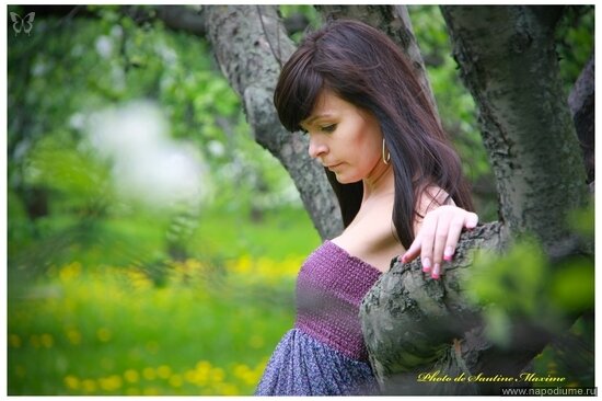 портрет,  пейзаж,  природа,  яблоки,  сад,  девушка,  портфолио