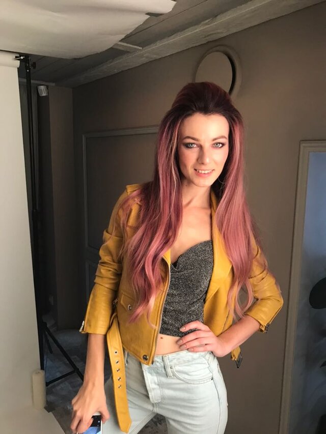 Backstage (my new look)