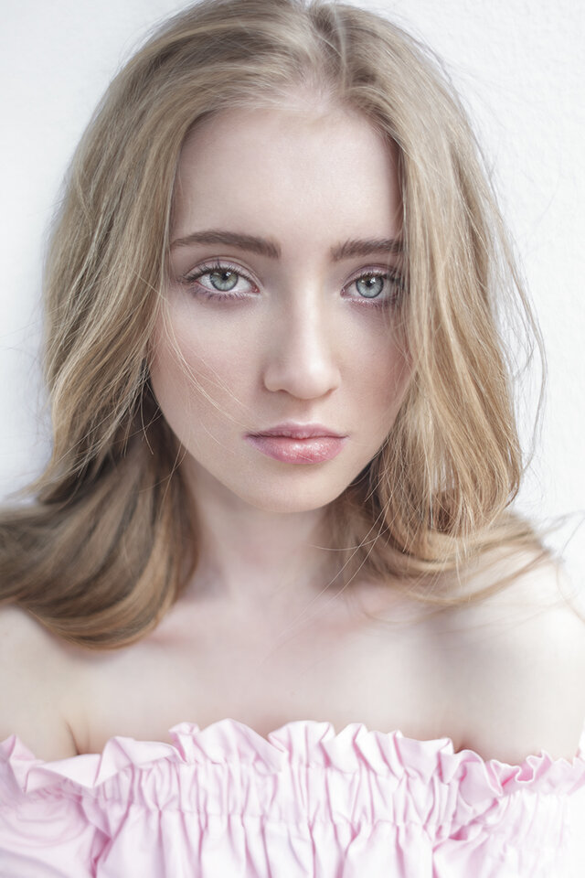 Beautiful, Girl, Pink, Portrait