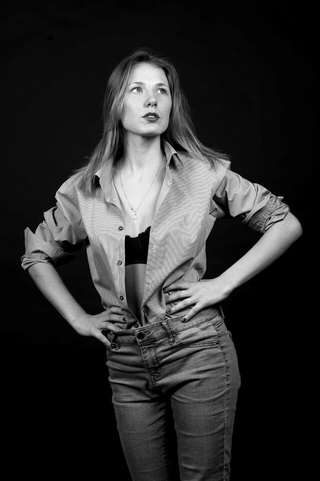 Blackandwhite, девушки, чб