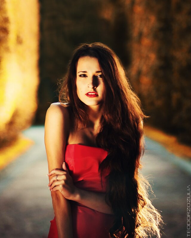 девушка красное платье волосы Hair Lady Red Femalemodel Lviv Ukraine