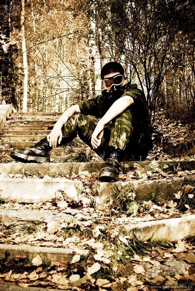 военные,  очки,  сталкер